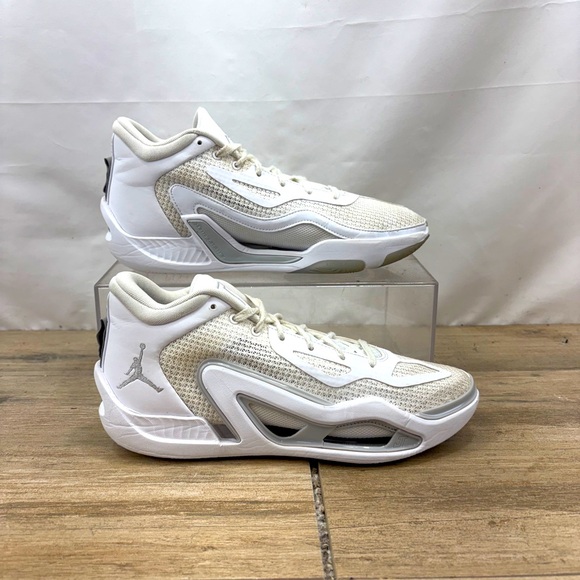 Nike Other - Jordan Tatum Mens Basketball Shoes Sz 8.5 White‎ Pure Money Sneakers FB2863-100